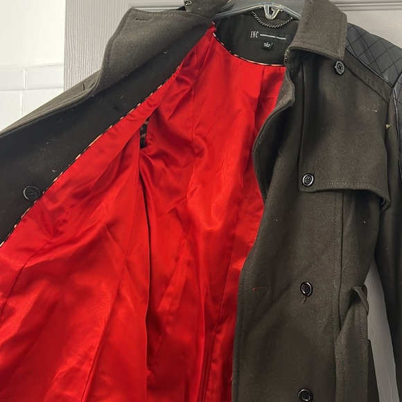 INC international concepts Peacoat fully silk lined size S - Picture 2 of 4